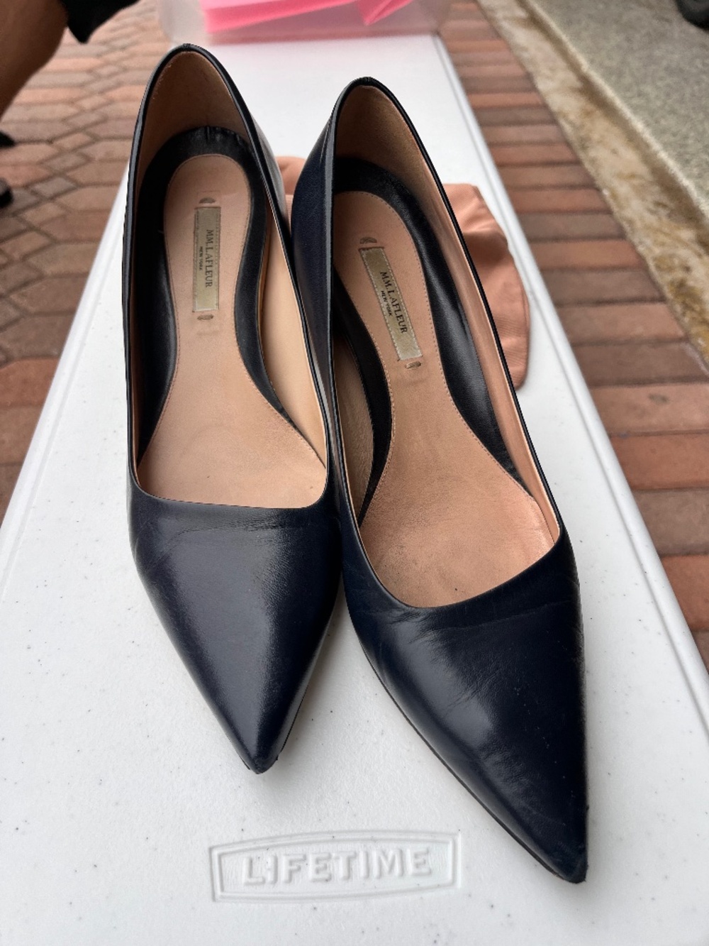 MM Lafleur Ginger Pump Sz 39.5 Navy